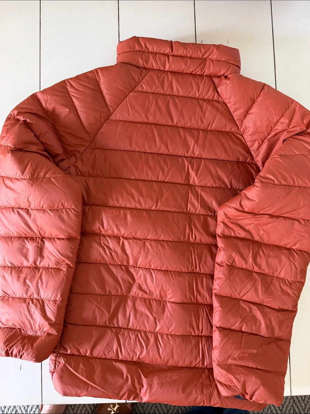 Patagonia Kids Rust Orange Quilted Puffer Jacket